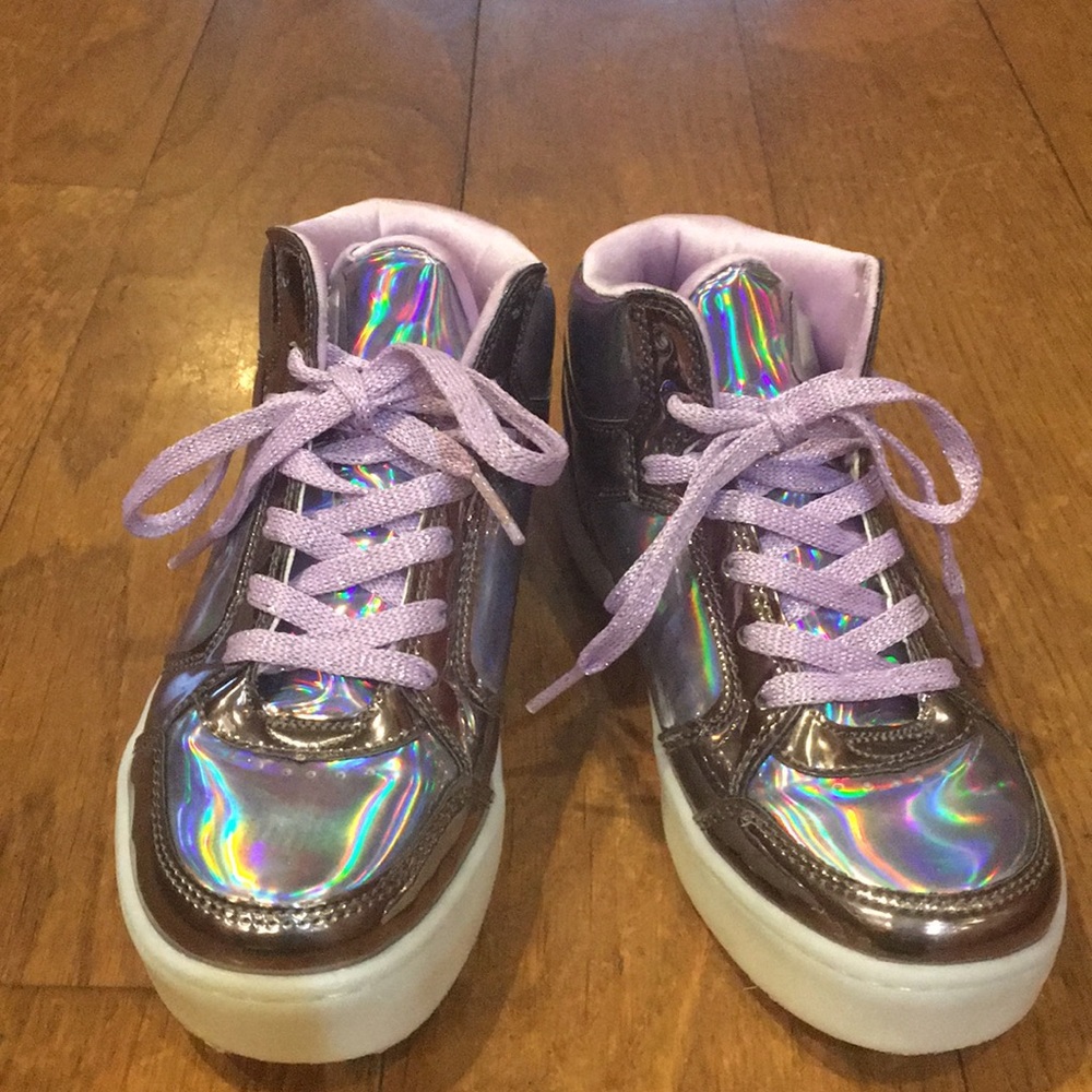 Holographic Sketchers shoes